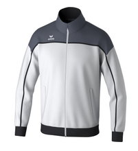 Erima Training Jacket Change (recycled Polyester, high wearing comfort) white/grey/black Men's