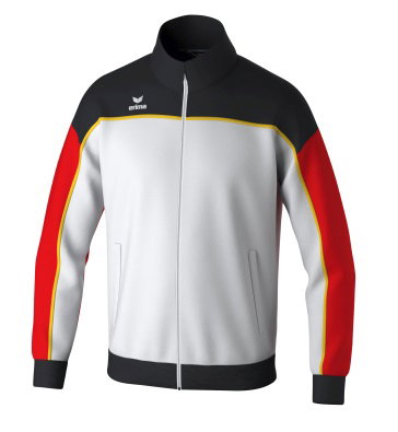 Erima Trainingsjacke Change (rec. Polyester, hoher Tragekomfort) weiss/schwarz/rot Herren
