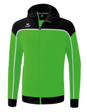 Erima Training Jacket Change with Hood (recycled Polyester, durable, with zip pockets) green/black Boys