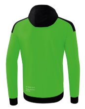 Erima Training Jacket Change with Hood (recycled Polyester, durable, with zip pockets) green/black Boys