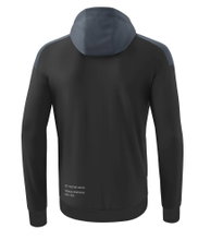 Erima Training Jacket Change with Hood (recycled Polyester, durable, with zip pockets) black/grey Boys
