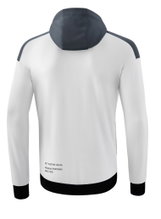 Erima Training Jacket Change with Hood (recycled Polyester, durable, with zip pockets) white/grey Men