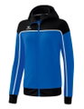 Erima Trainingsjacke Change mit Kapuze (strapazierfähig, mit Reißverschlusstaschen) royalblau/schwarz Damen