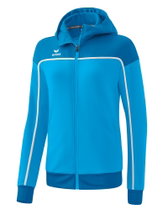 Erima Training Jacket Change with Hood (durable, with zip pockets) turquoise blue Women