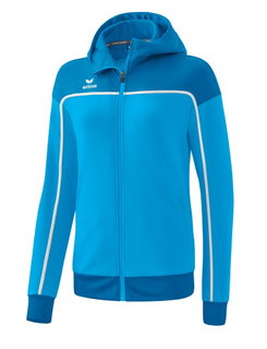 Erima Trainingsjacke Change mit Kapuze (strapazierfähig, mit Reißverschlusstaschen) curacaoblau Damen