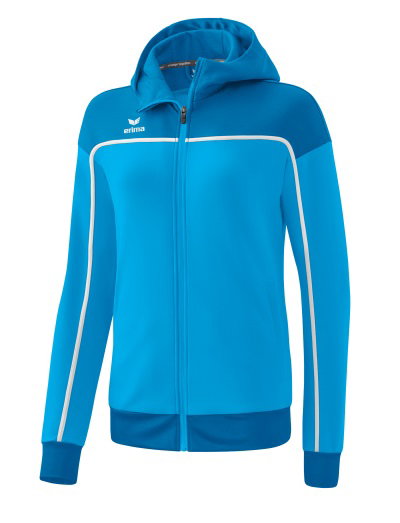 Erima Trainingsjacke Change mit Kapuze (strapazierfähig, mit Reißverschlusstaschen) curacaoblau Damen
