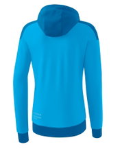 Erima Training Jacket Change with Hood (durable, with zip pockets) turquoise blue Women