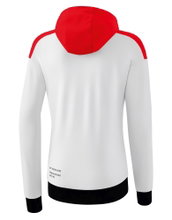 Erima Training Jacket Change with Hood (durable, with zip pockets) white/red Women