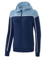 Erima Trainingsjacke Change mit Kapuze (strapazierfähig, mit Reißverschlusstaschen) navyblau/denimblau Damen