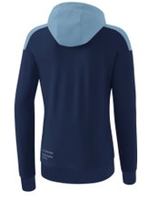 Erima Training Jacket Change with Hood (durable, with zip pockets) navy blue/denim blue Women