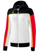 Erima Training Jacket Change with Hood (durable, with zip pockets) white/black/red Women