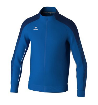 Erima Trainingsjacke Evo Star (Stehkragen, strapazierfähig) royalblau/navyblau Kinder
