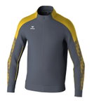 Erima Trainingsjacke Evo Star (Stehkragen, strapazierfähig) grau/gelb Kinder