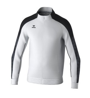 Erima Trainingsjacke Evo Star (Stehkragen, strapazierfähig) weiss/schwarz Kinder