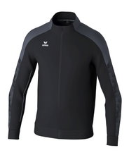 Erima Training Jacket Evo Star (Stand-up Collar, Durable) Black/Grey Kids