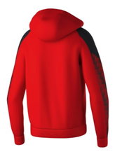 Erima Evo Star Training Jacket with Hood (high wearing comfort) red/black Men's