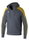 Erima Evo Star Training Jacket with Hood (high wearing comfort) slate grey/yellow Men's