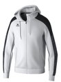 Erima Trainingsjacke Evo Star mit Kapuze (hoher Tragekomfort) weiss/schwarz Kinder
