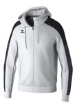 Erima Trainingsjacke Evo Star mit Kapuze (hoher Tragekomfort) weiss/schwarz Herren