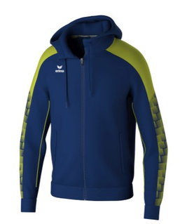 Erima Trainingsjacke Evo Star mit Kapuze (hoher Tragekomfort) navyblau/limegrün Herren
