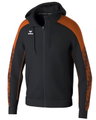 Erima Trainingsjacke Evo Star mit Kapuze (hoher Tragekomfort) schwarz/orange Herren