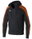 Erima Training Jacket Evo Star with Hood (high wearing comfort) black/orange Men