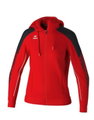Erima Trainingsjacke Evo Star mit Kapuze (hoher Tragekomfort) rot/schwarz Damen