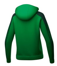 Erima Evo Star Training Jacket with Hood (high wearing comfort) emerald green/pine Ladies