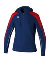 Erima Trainingsjacke Evo Star mit Kapuze (hoher Tragekomfort) navyblau/rot Damen