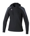 Erima Trainingsjacke Evo Star mit Kapuze (hoher Tragekomfort) schwarz/grau Damen