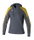 Erima Trainingsjacke Evo Star mit Kapuze (hoher Tragekomfort) grau/gelb Damen