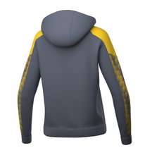 Erima Training Jacket Evo Star with Hood (high wearing comfort) grey/yellow Ladies
