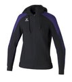 Erima Trainingsjacke Evo Star mit Kapuze (hoher Tragekomfort) schwarz/violett Damen