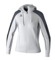 Erima Trainingsjacke Evo Star mit Kapuze (hoher Tragekomfort) weiss/schwarz Damen