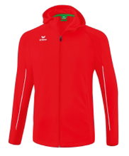 Erima Training Jacket Liga Star with Hood (durable and elastic functional material) red/white Men