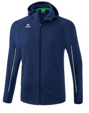 Erima Training Jacket Liga Star with Hood (durable and elastic functional material) navy blue/white Men