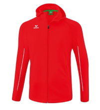 Erima Training Jacket Liga Star with Hood (durable and elastic functional material) red/white Boys