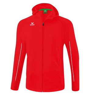 Erima Trainingsjacke Liga Star mit Kapuze (strapazierfähig und elastisches Funktionsmaterial) rot/weiss Jungen