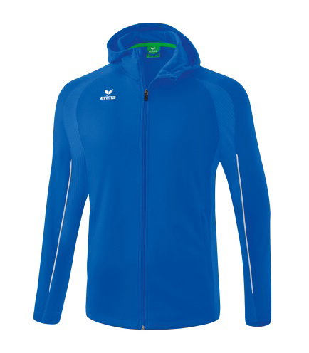 Erima Trainingsjacke Liga Star mit Kapuze (strapazierfähig und elastisches Funktionsmaterial) royalblau/weiss Jungen