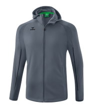 Erima Training Jacket Liga Star with Hood (durable and elastic functional material) grey/black Boys
