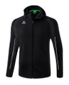 Erima Trainingsjacke Liga Star mit Kapuze (strapazierfähig und elastisches Funktionsmaterial) schwarz/weiss Jungen