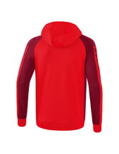 Erima Trainingsjacke Six Wings mit Kapuze (Baumwollmix, weich und bequem) rot/bordeaux Jungen