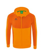 Erima Training Jacket Six Wings with Hood (Cotton Blend, Soft and Comfortable) Orange Men