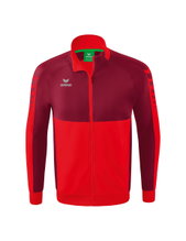 Erima Training Jacket Six Wings Worker (100% Polyester, Stand-up collar, durable) red/bordeaux Boys