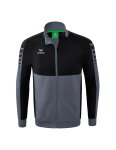 Erima Training Jacket Six Wings Worker (100% Polyester, Stand-up collar, durable) grey/black Men