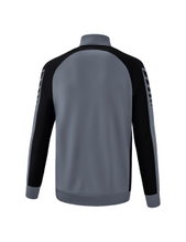 Erima Trainingsjacke Six Wings Worker (100% Polyester, Stehkragen, strapazierfähig) grau/schwarz Herren