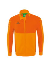 Erima Training Jacket Six Wings Worker (100% Polyester, Stand-up collar, durable) orange Men