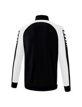 Erima Training Jacket Six Wings Worker (100% Polyester, Stand-up collar, durable) black/white Boys