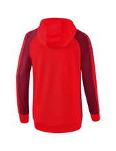 Erima Training Jacket Six Wings with Hood (Cotton Blend, Soft, Comfortable, Tailored Cut) Red/Bordeaux Women