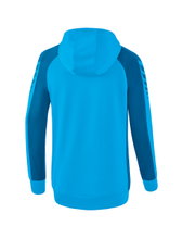 Erima Trainingsjacke Six Wings mit Kapuze (Baumwollmix, weich, bequem, taillierter Schnitt) curacaoblau Damen